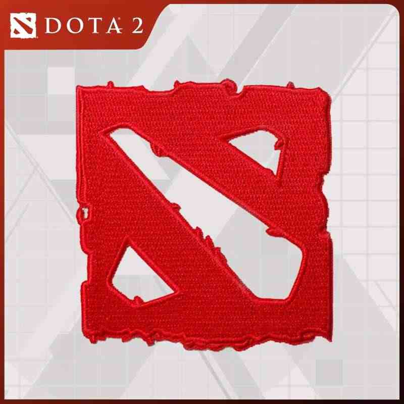 DOTA2 LOGO徽章魔术贴布艺自粘带标贴完美世界官方正品VALVE...