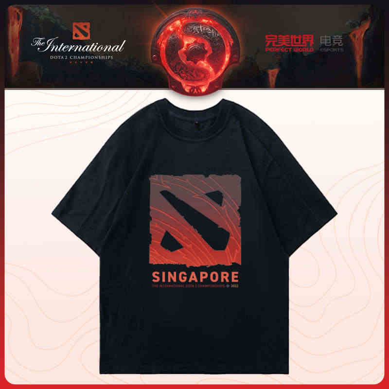 DOTA2 TI11新品LOGO主视觉T恤 刀塔国际邀请赛 正版电竞周...