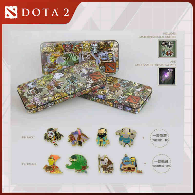 DOTA2 TI5限定金属徽章 Vavle正版周边 带CDkey...