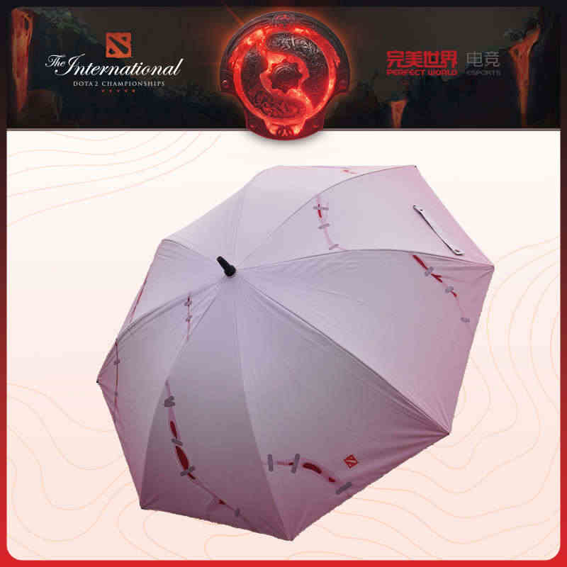 DOTA2 TI11屠夫钩钩双面印花晴雨伞直柄刀塔国际邀请赛新品电竞...