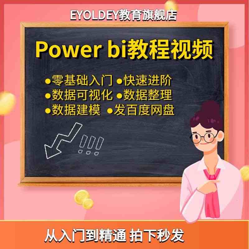 power bi/pivot/query视频教程商业数据分析可视化数据...