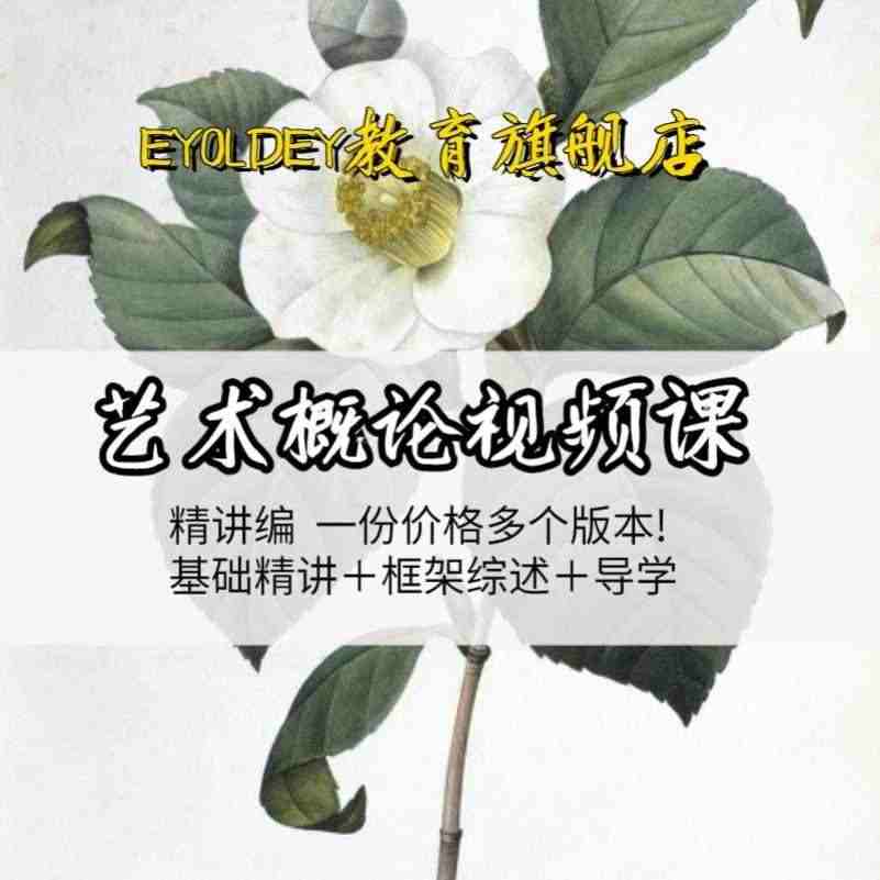 考研艺术概论艺术学概论教程视频课程多个版本美术高分核心笔记...