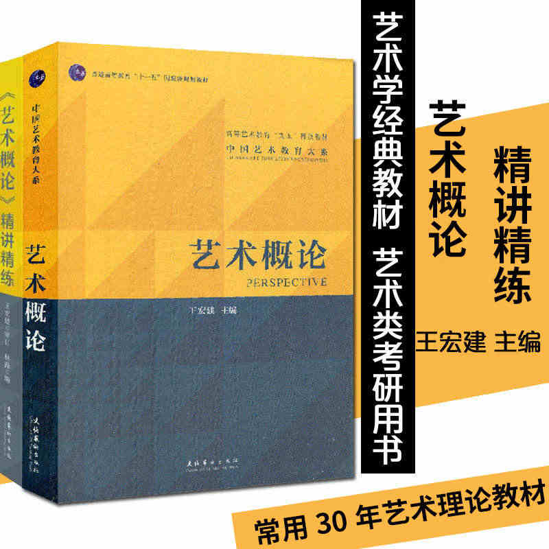 新印版艺术概论+精讲精练 王宏建 艺术基础知识教育理论教材入门教程 中...