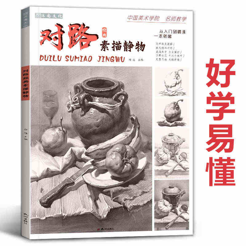 对路素描静物单体组合结构照片画临摹范本基础写生入门考级高考联考教学国美...