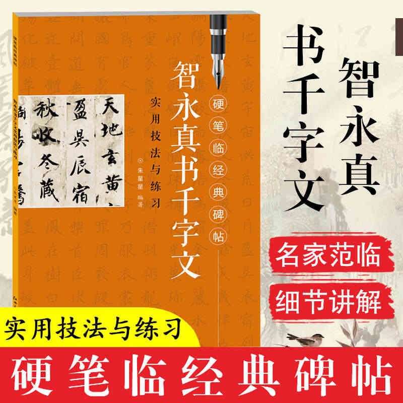 智永真书千字文实用技法与练习 硬笔临经典碑帖 智勇钢笔行书字帖临摹历代...