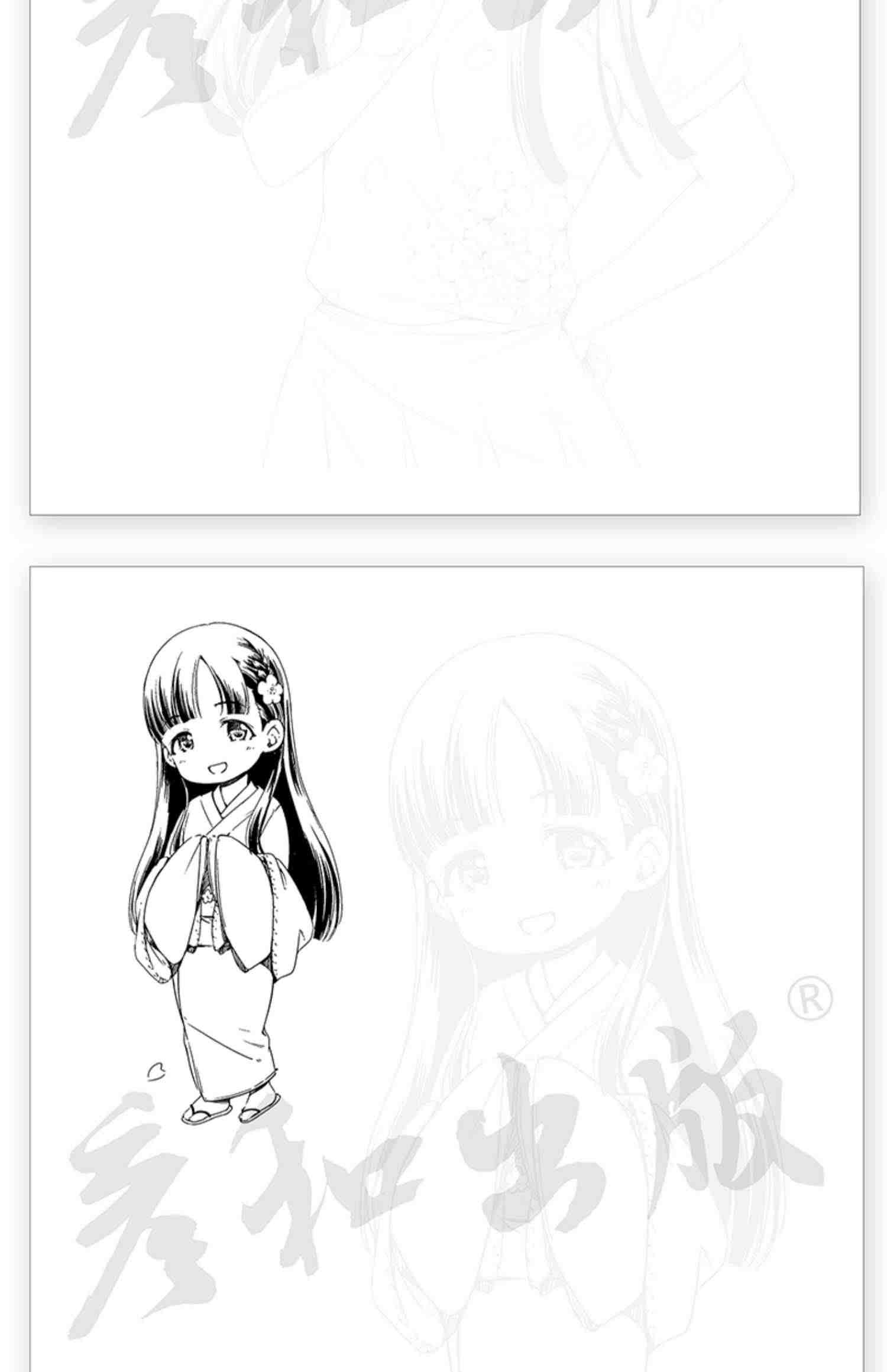 黑白漫画描摹本控笔训练动漫人物入门练习美少女男生手绘临摹画册绘画教程人像儿童铅笔画素材插画技法美术书日本简笔画卡通