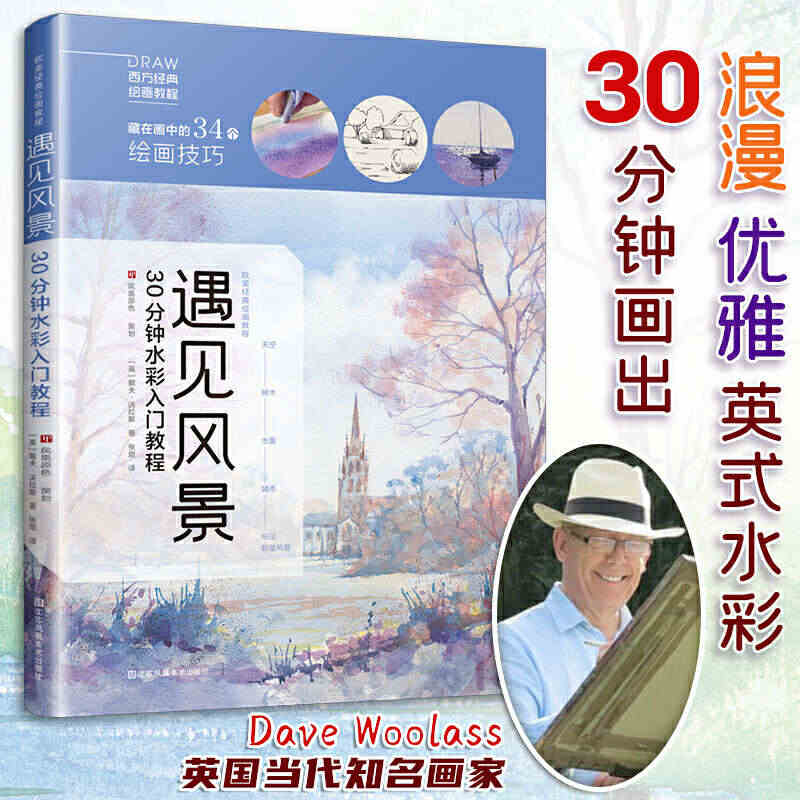 遇见风景 30分钟水彩入门教程 水彩风景画教程入门零基础自学教材书籍 ...