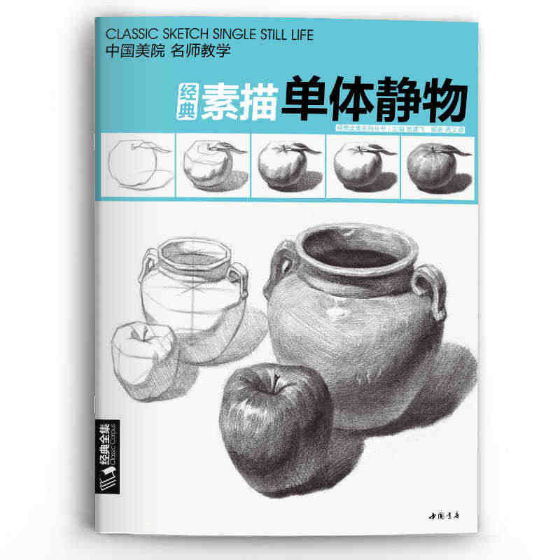 经典全集 素描单个体静物书临摹范本大画结构解剖与透视训练入门绘画画自学...