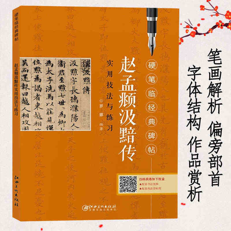 赵孟頻汲黯传实用技法与练习 硬笔临经典碑帖 硬笔钢笔楷书练字帖临摹历代...