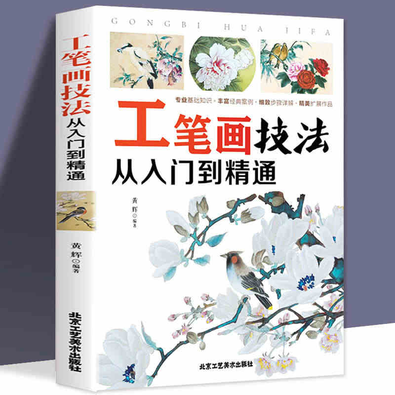 正版工笔画教程国画技法入门到精通零基础初学者工笔人物画法/中国画技法教...