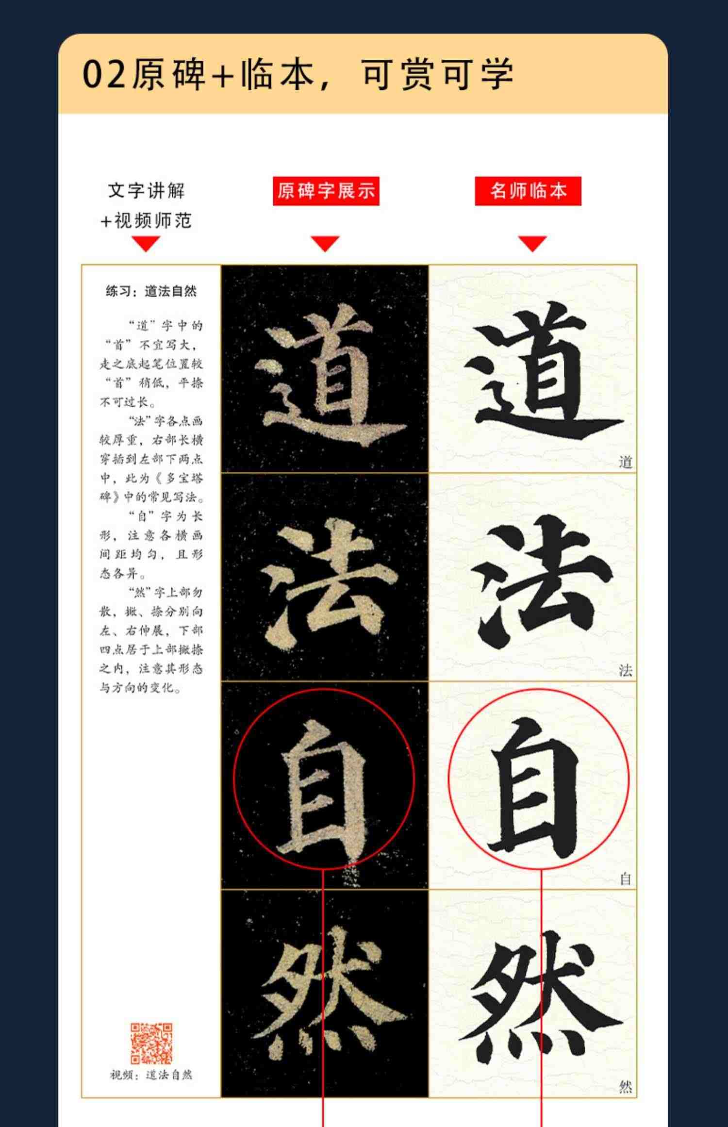 颜真卿多宝塔碑字帖楷书教程原碑原帖墨点颜体书法临摹字帖颜真卿书法全集楷书入门视频教程软笔临帖3册碑帖笔画教学成人练毛笔字
