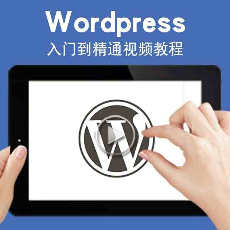 wordpress视频教程 wp主题域名企业快速建站视频教程教学实战教...