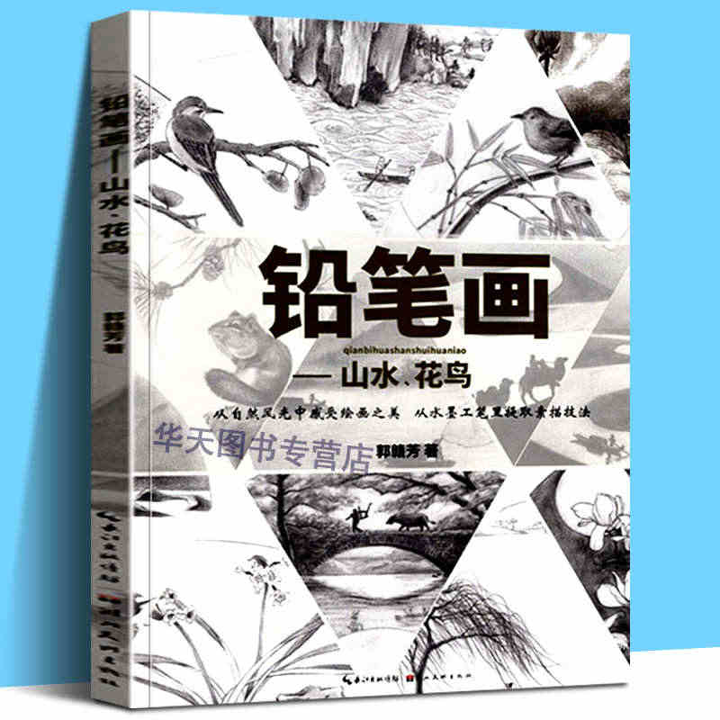 【正版现货】铅笔画山水花鸟 郭赣芳 山水篇花鸟篇国画技法 艺术绘画书绘...