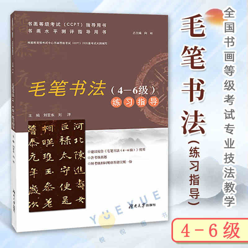 毛笔书法练习指导 4-6级 4到6级 书画水平测评指导用书 全国书画等...