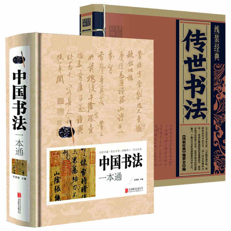 【正版2册】中国书法一本通传世书法 书法练字毛笔书法教程篆书楷书入门技...