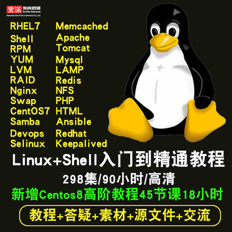 Linux视频教程 基础Shell编程 openstack/Nginx...