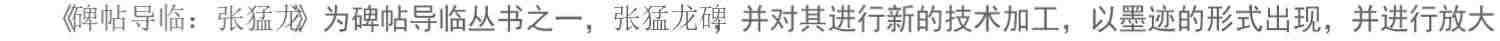 【放大本】北魏张猛龙碑 碑帖导临 楷书毛笔字帖集字作品初学者笔画结构技法教材附简体旁注 楷书入门学习教程书毛笔书法临摹字帖