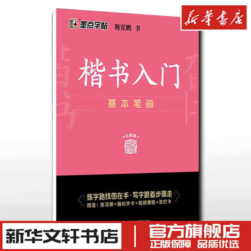 楷书入门 基本笔画 荆霄鹏 钢笔书法入门教程 书硬笔钢笔书法成人学生临...