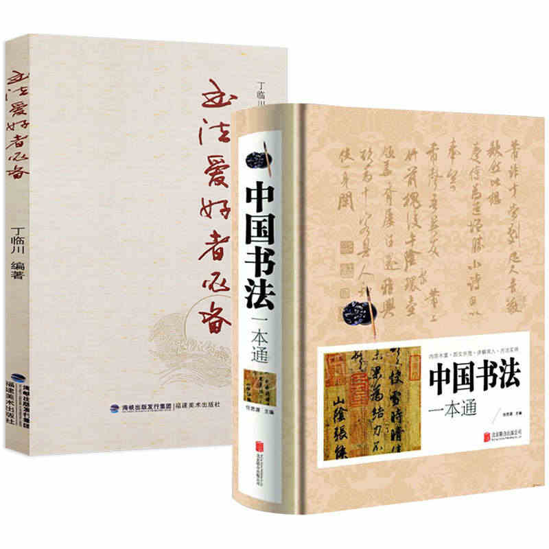 中国书法一本通+书法爱好者必备（2册）篆书楷书草书行书字帖如何看懂书法...