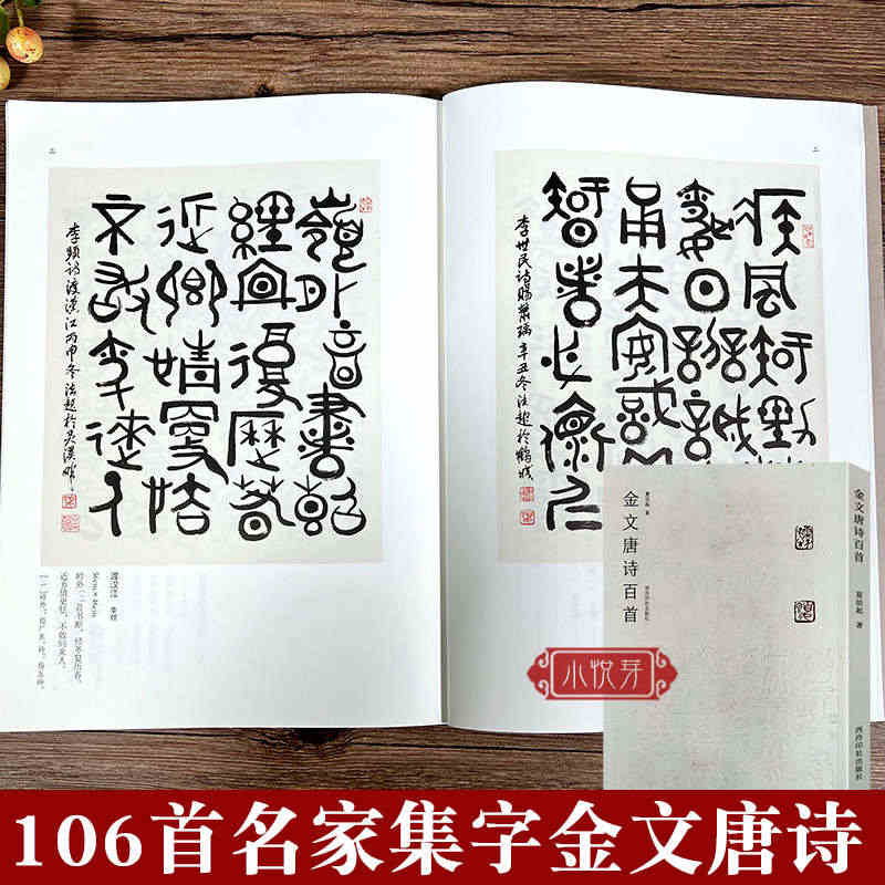 金文唐诗百首 收录106首名家唐诗金文百首书法作品赏析附简体旁注 王维...