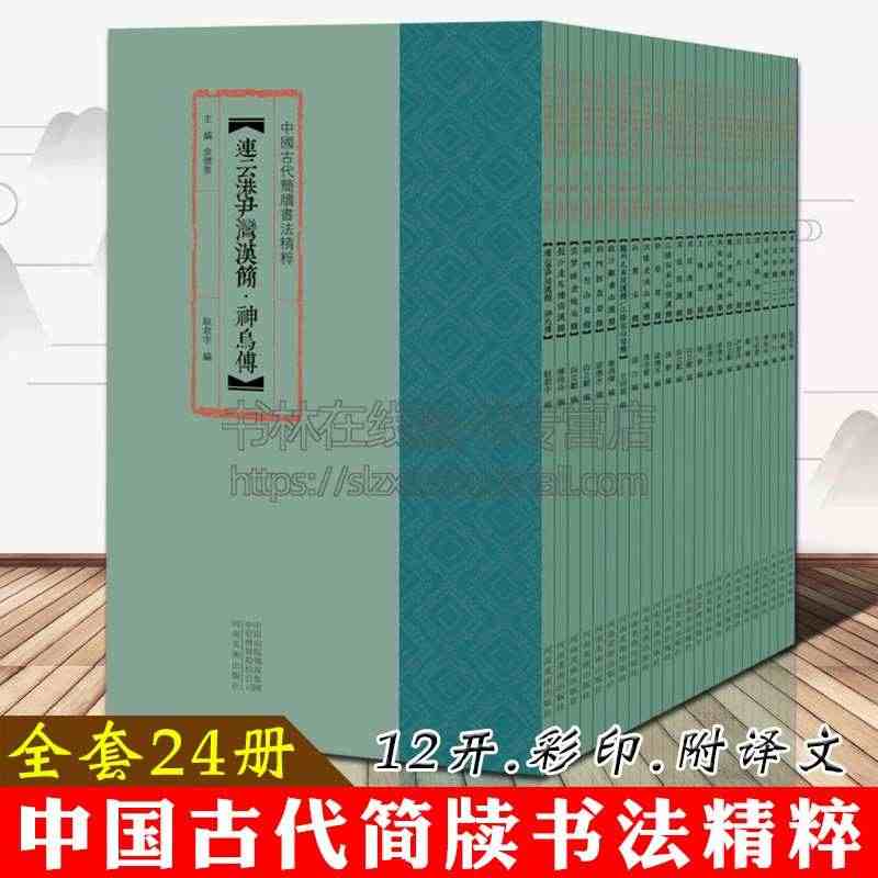 中国古代简牍书法精粹 全套装24册 楚秦汉清华战国简居延汉简秦汉篆隶毛...