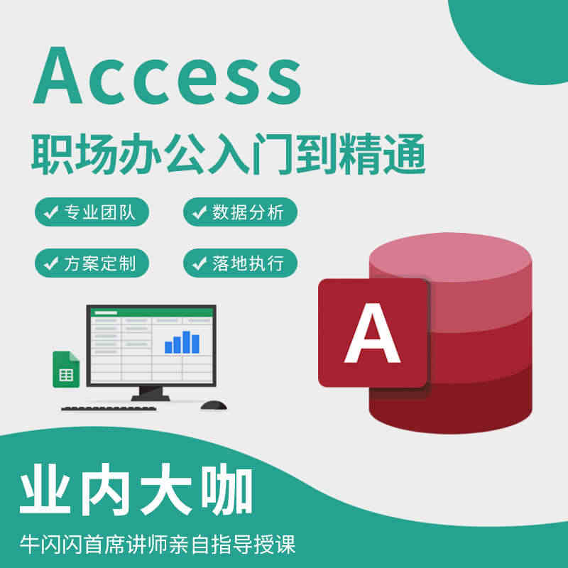 Access数据库视频教程报表Excel制作零基础入门到精通办公软件课...