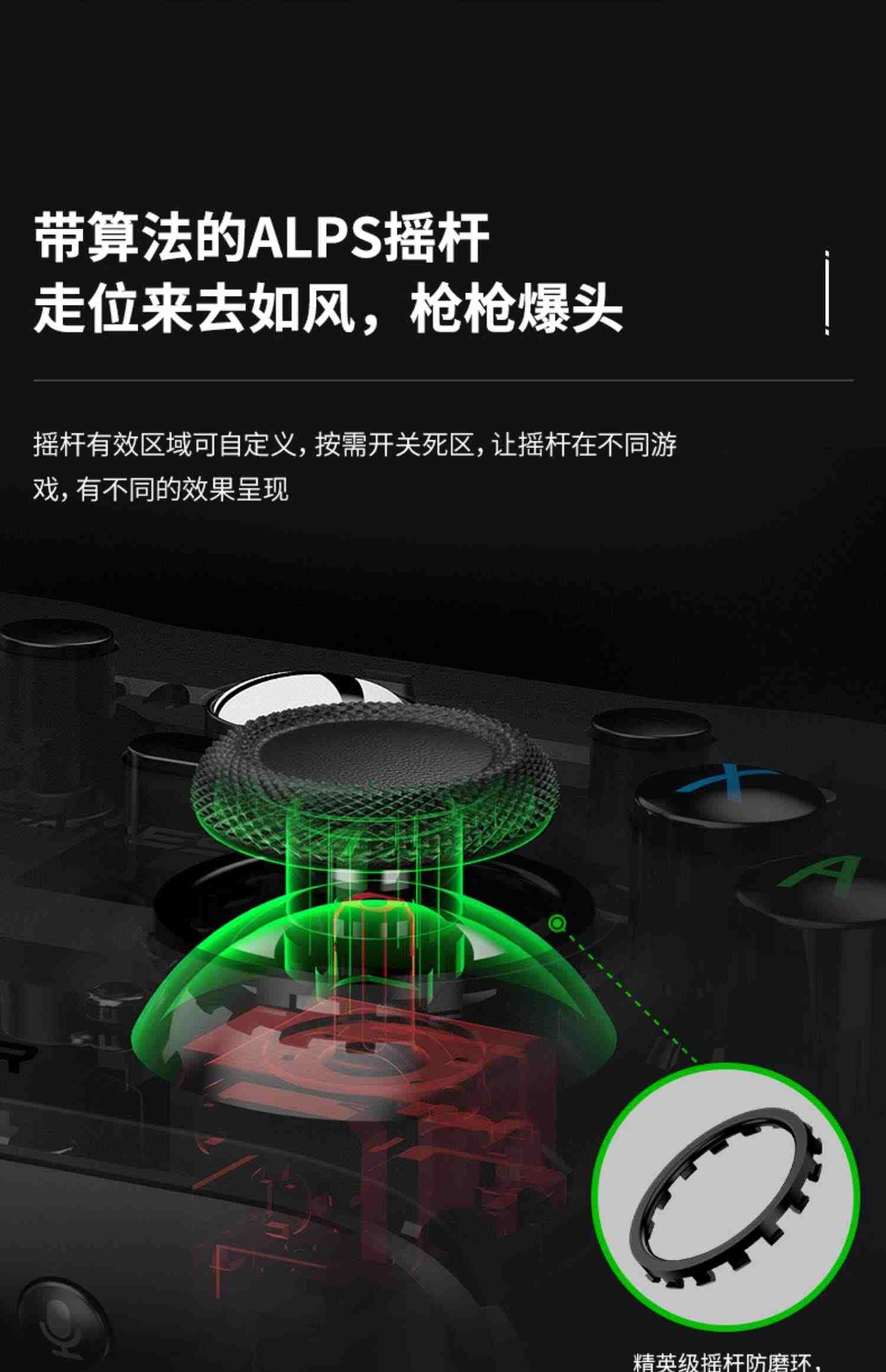 盖世小鸡G7游戏手柄微软授权有线Xbox Series PC电脑版xbox One主机steam暗黑4双人成行apex霍尔扳机震动宏