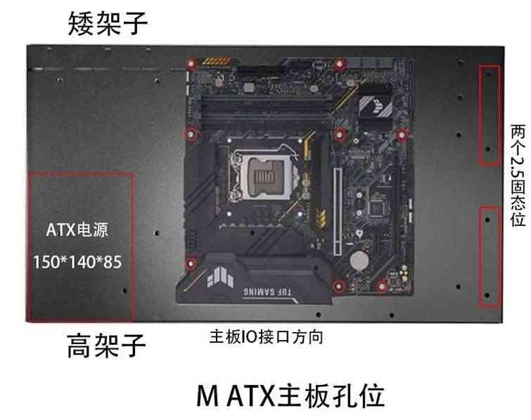 8显卡台式机矿架电脑显卡支架兼容昂达D1800主板铁架开放式机架