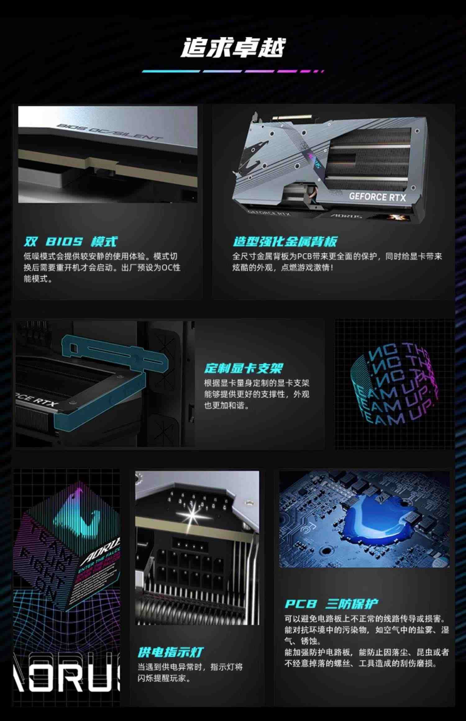 技嘉RTX4070/TI魔鹰/雪鹰/超级雕12G电竞游戏电脑全新独立显卡