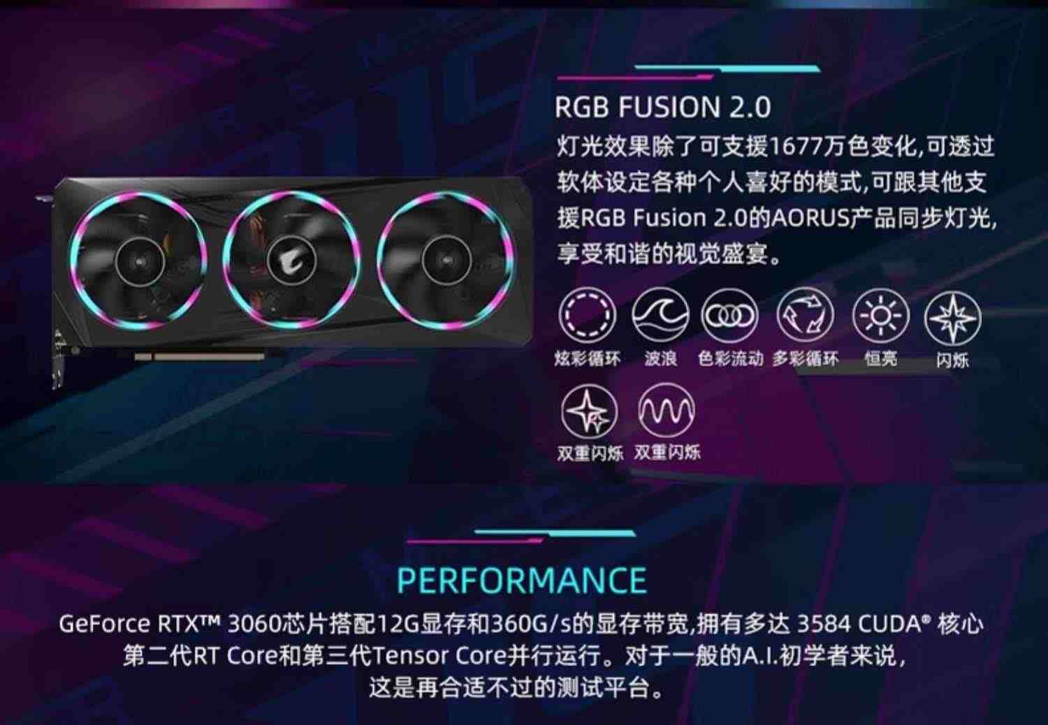 技嘉RTX3060TI/4060TI 台式机电脑甜品级电竞游戏显卡