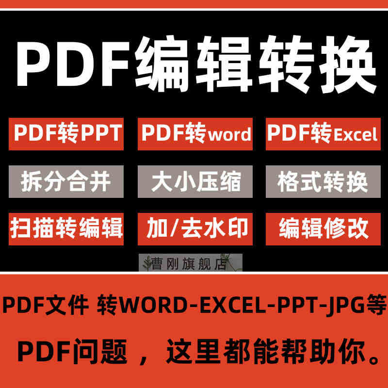 pdf转PPT/word/wps图片拆分合并排版pdf编辑器转换文档去...