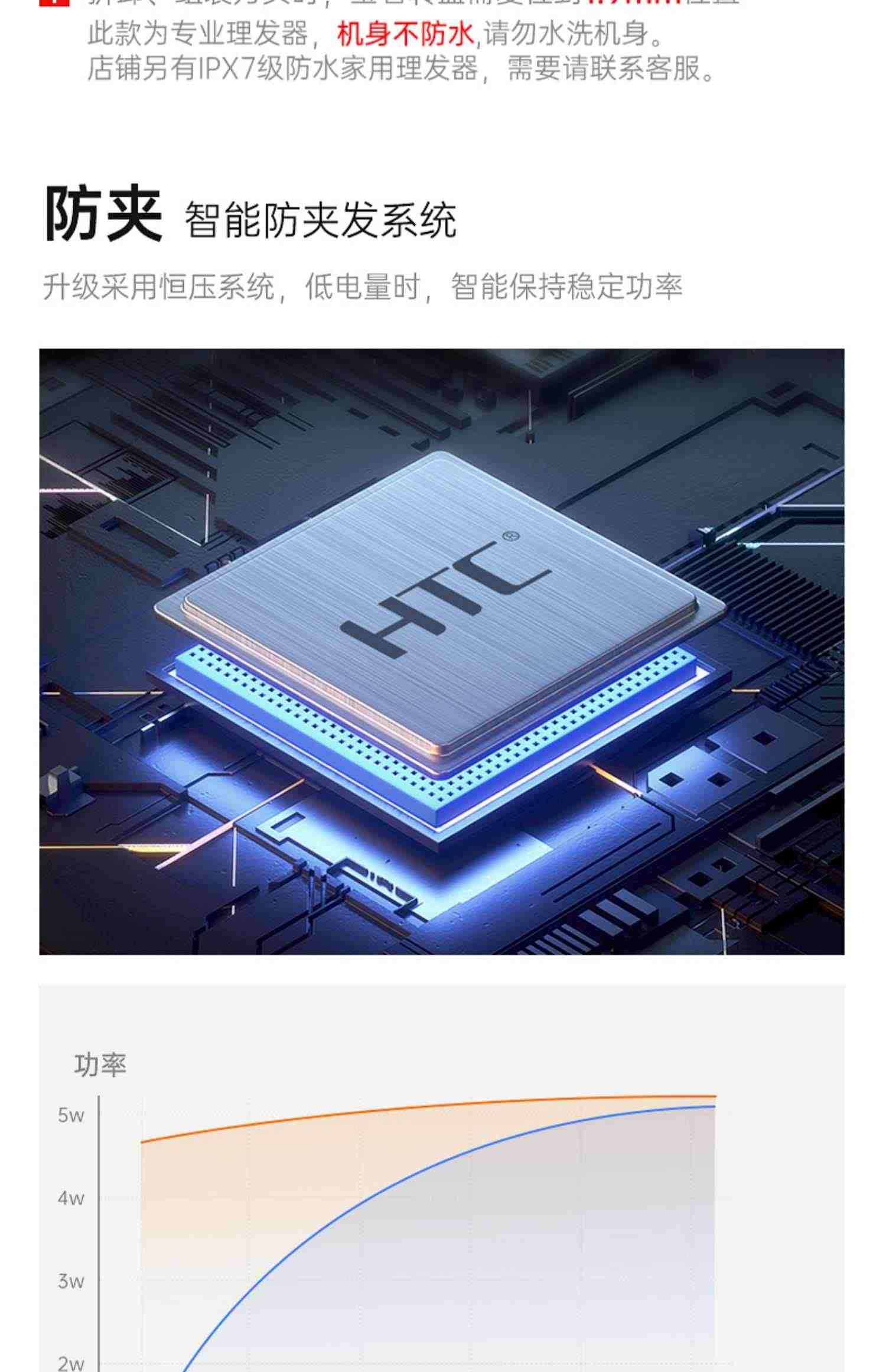 HTC理发器发廊专业电推剪自己剪发电推子理发神器家用电动剃头刀