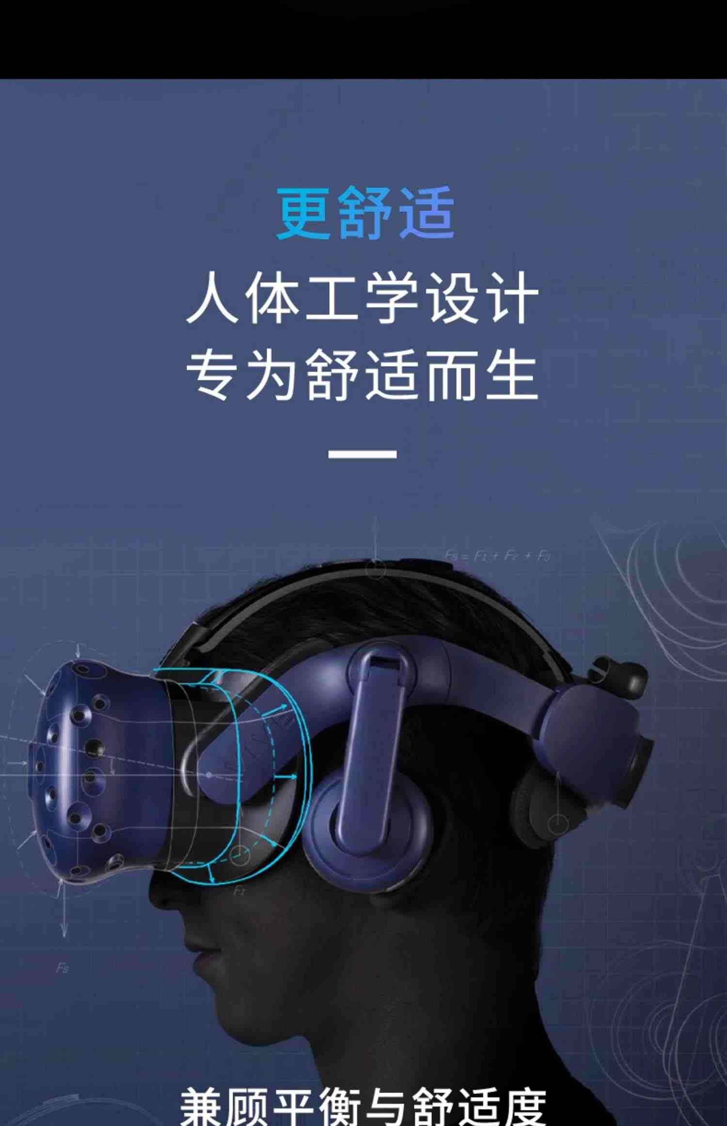 【北京1小时送达】HTC VIVE Pro Eye 专业版套装2.0自带眼动追踪模块技术3D全景虚拟现实头显