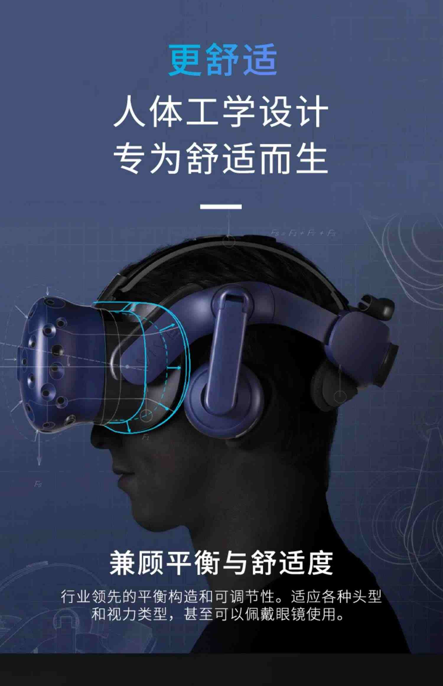 HTC VIVE Pro专业版基础套装 智能VR眼镜虚拟现实体感运动3d游戏