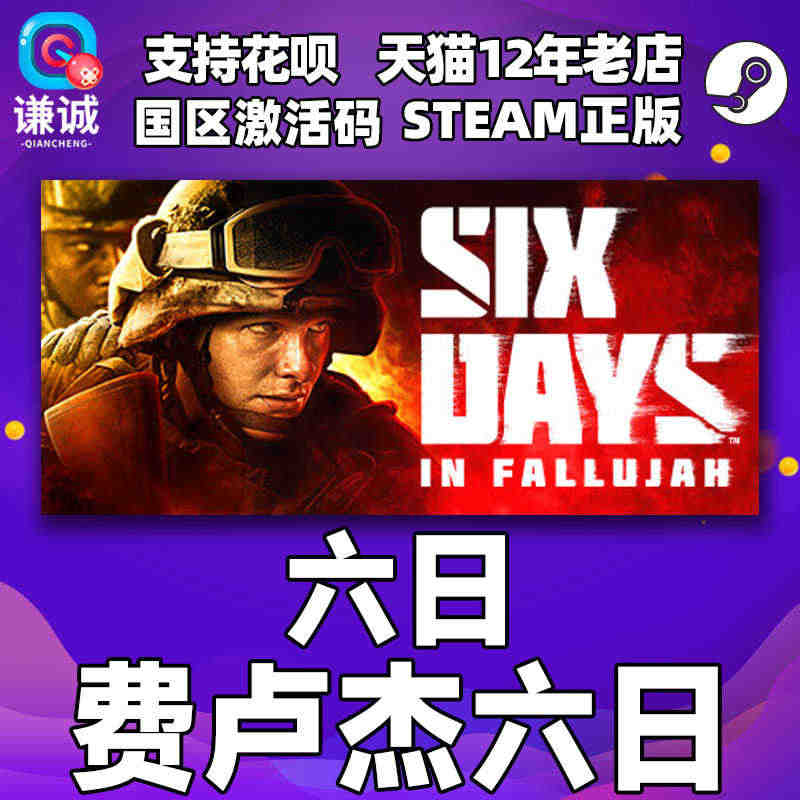 PC中文正版steam 费卢杰六日 六日  Six Days in F...