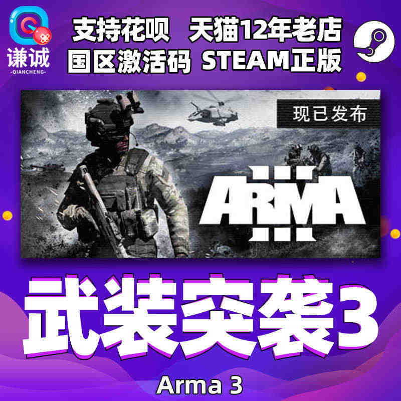 steam 武装突袭3 Arma 3 国区激活码cdkey 中文 PC...