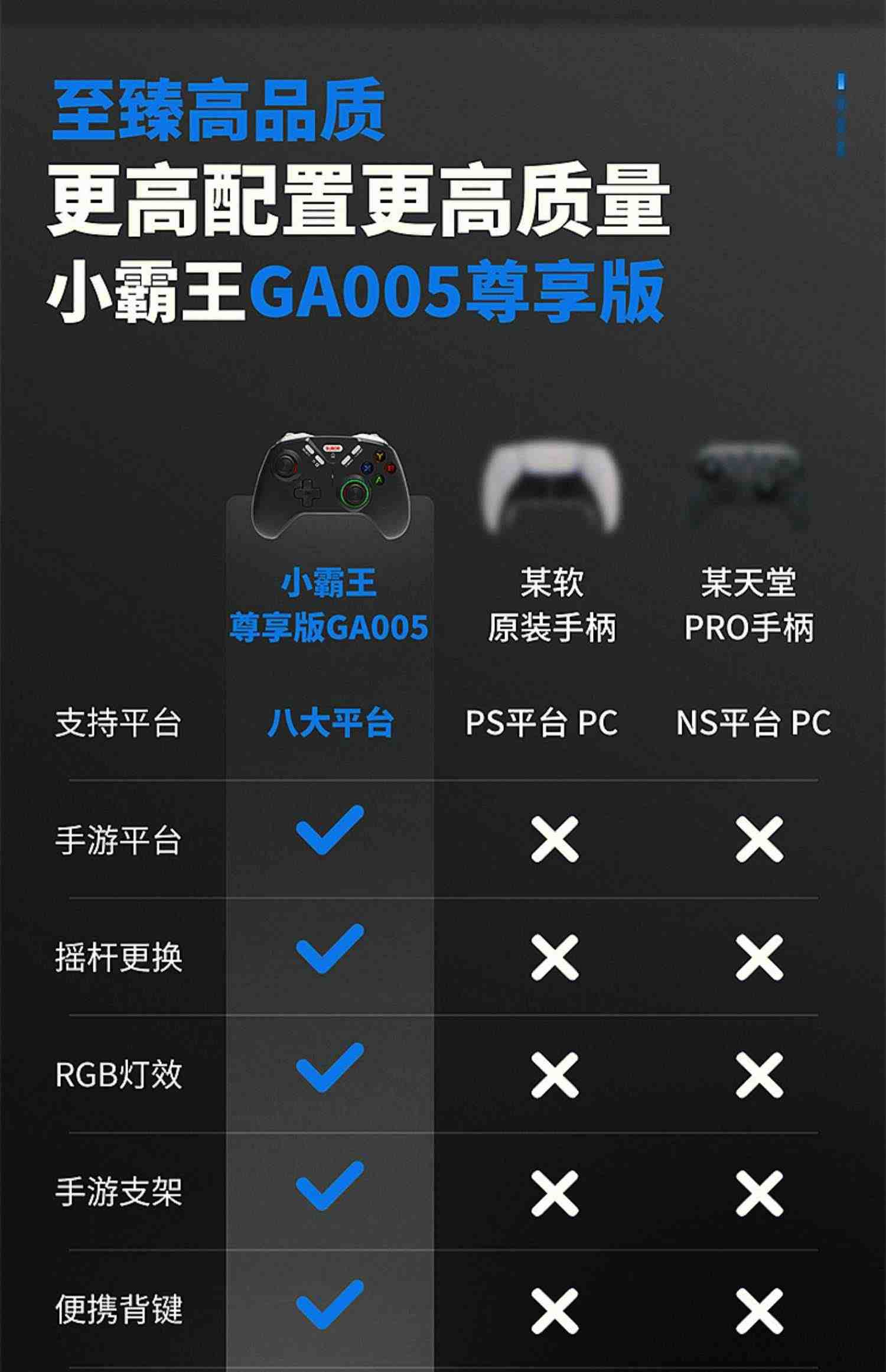 小霸王无线游戏手柄Xbox电脑版pc手柄艾尔登法环电视苹果安卓nba2k22和平精英怪物猎人地平线steam战地switch