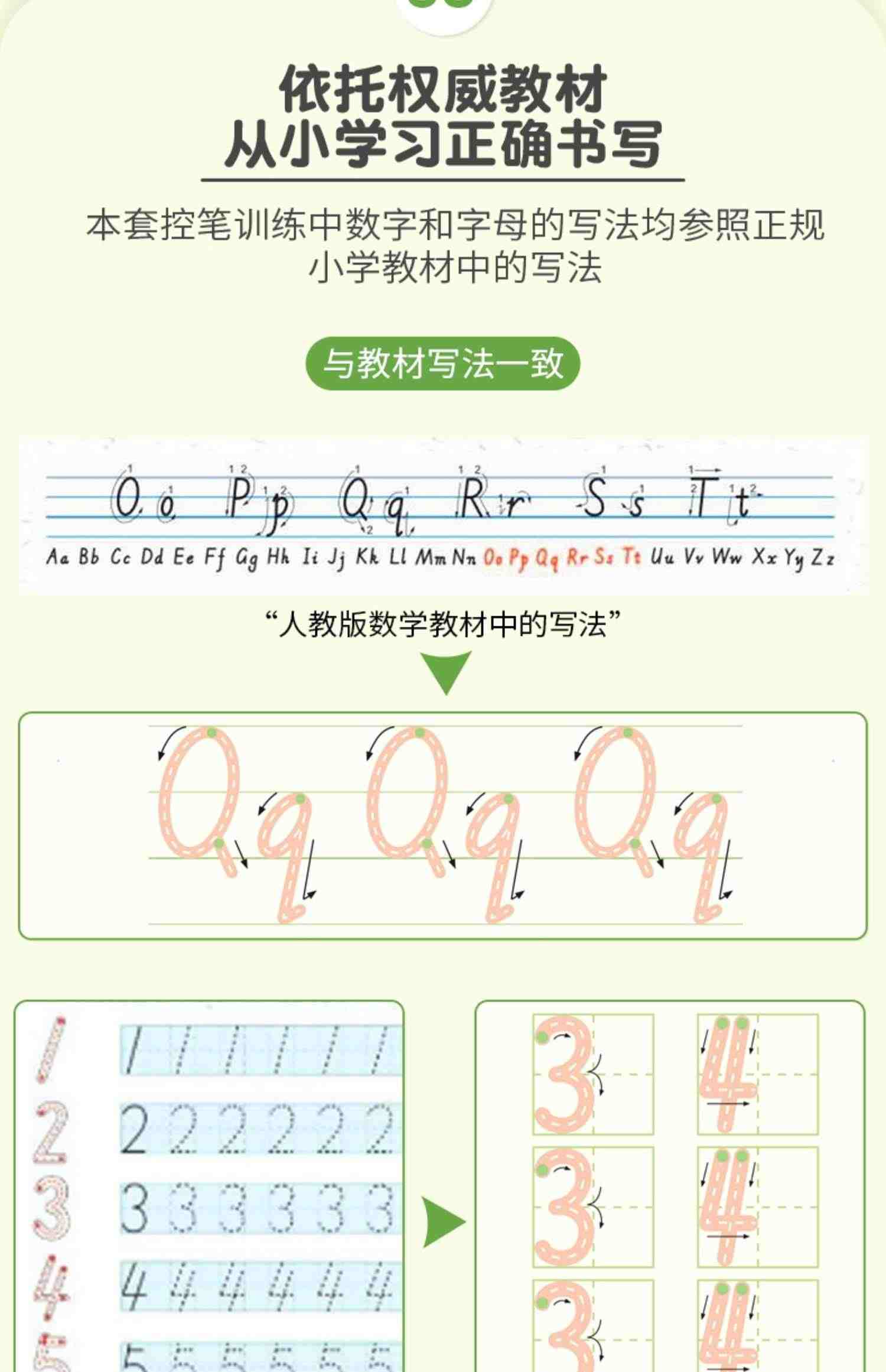 幼儿控笔训练全套4册 幼儿园启蒙学前3岁456初学者凹槽练字帖写字帖幼儿小学生数字练习描红本练字本贴宝宝中班入门大班小班神器