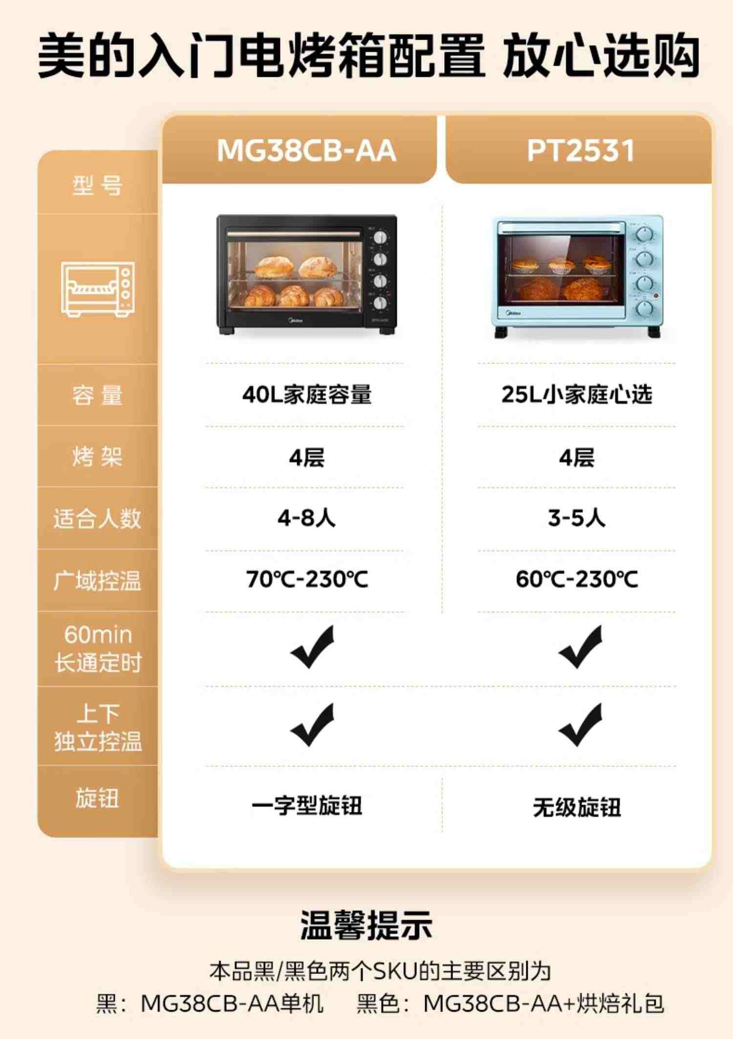 美的官网烤箱家用2022新款小型蛋糕大容量电烤箱烘焙专用一体小型