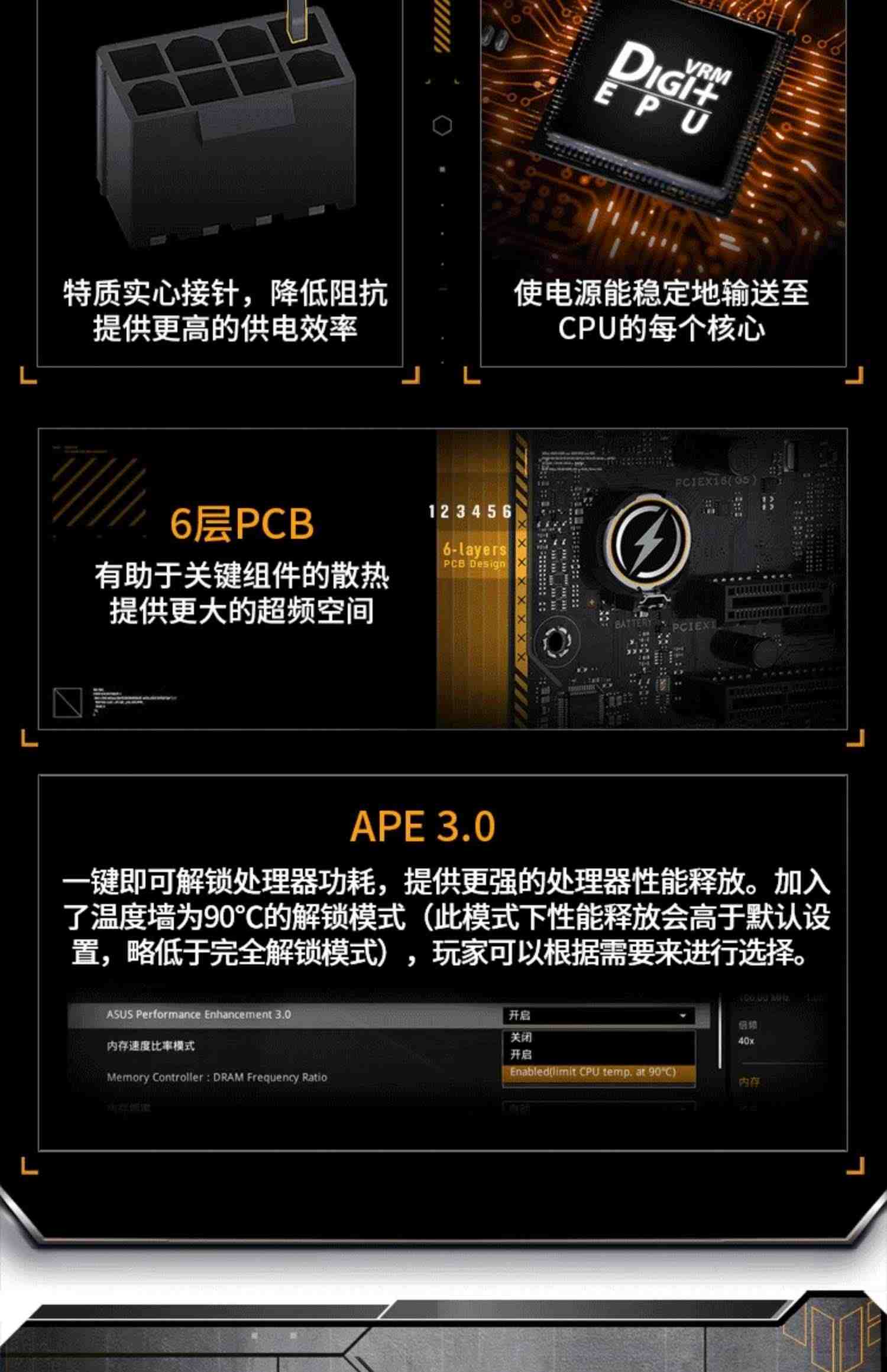 Asus/华硕 TUF GAMING B760M-PLUS/WIFI D4 台式机电脑重炮手主板