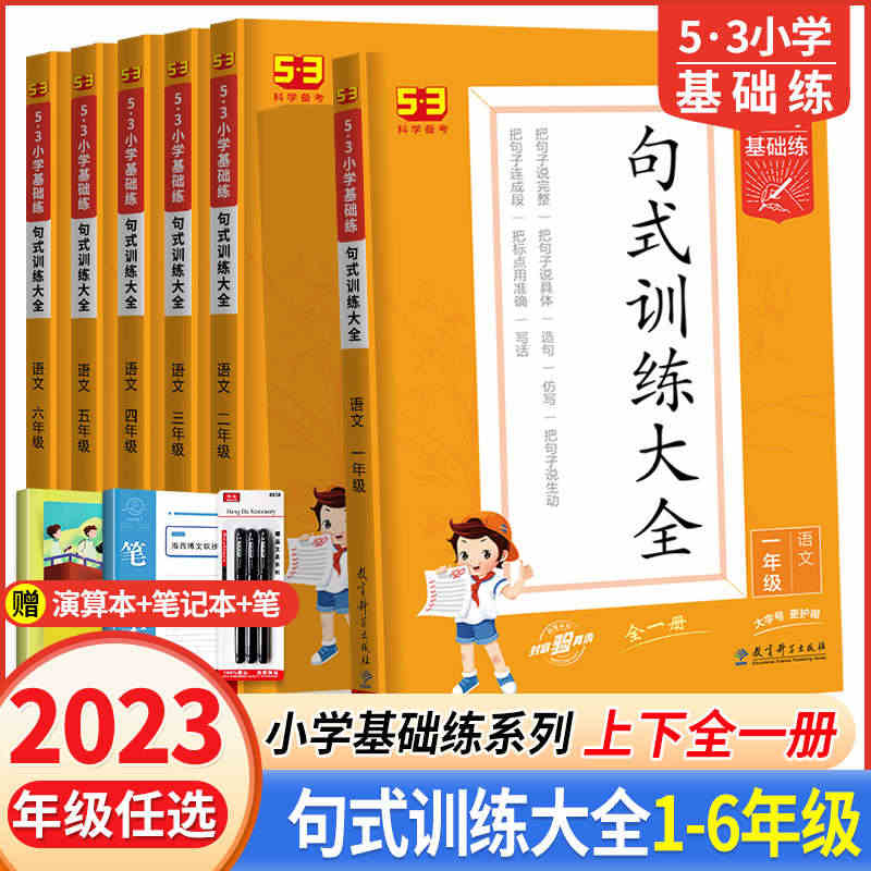 2023新版53小学基础练句式训练大全一年级二年级三年级四年级五年级六...