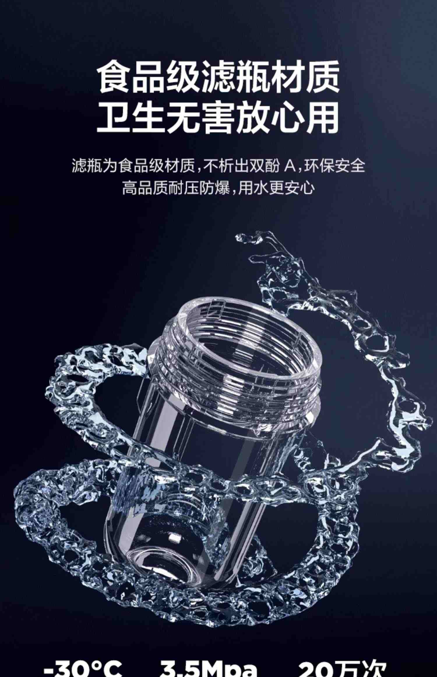海尔前置过滤器水路保护反冲洗净水器家用全屋自来水滤水器HP-37