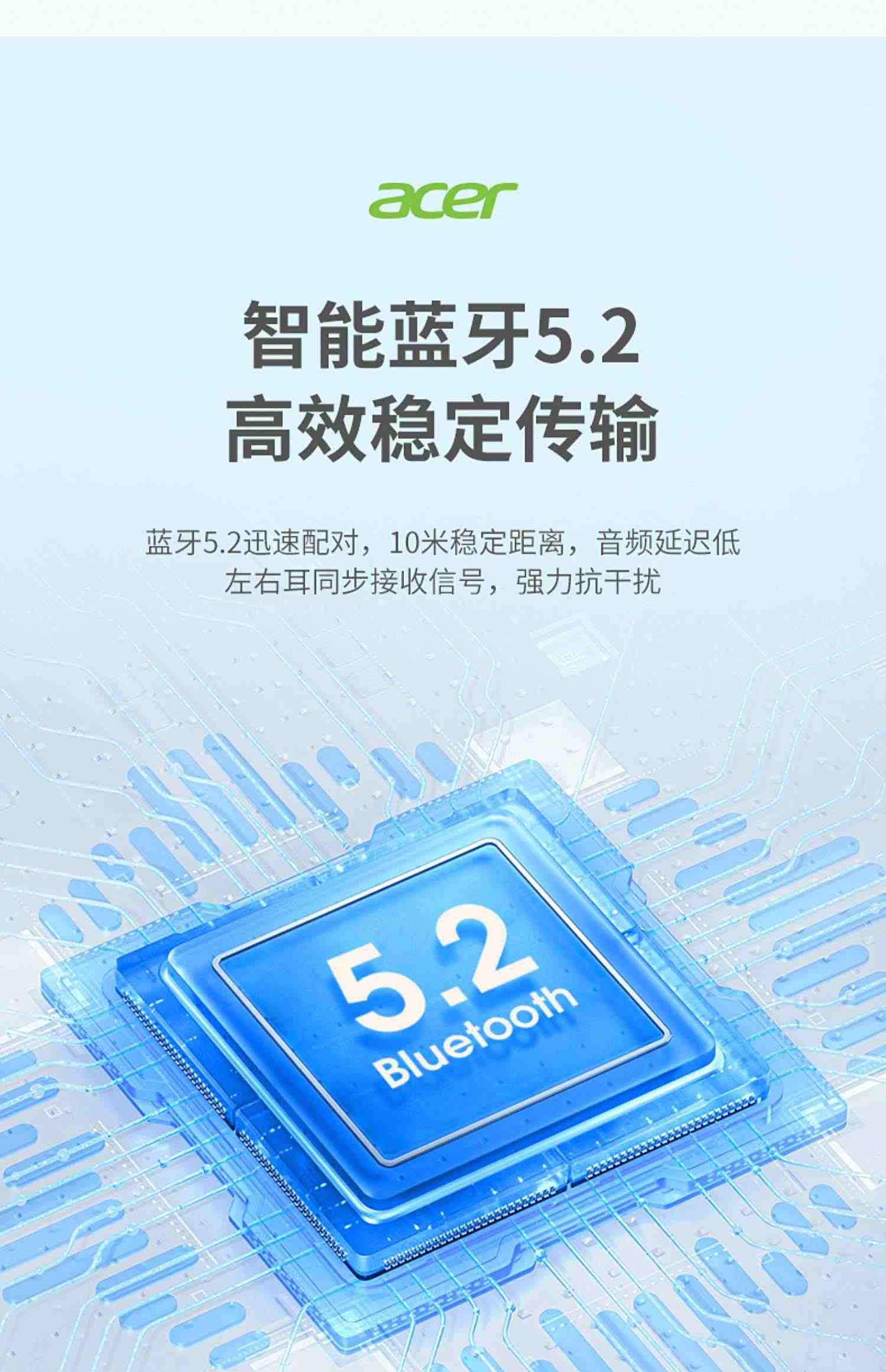 Acer宏碁无线蓝牙耳机开放式运动跑步不入耳挂式适用宏基小米华为