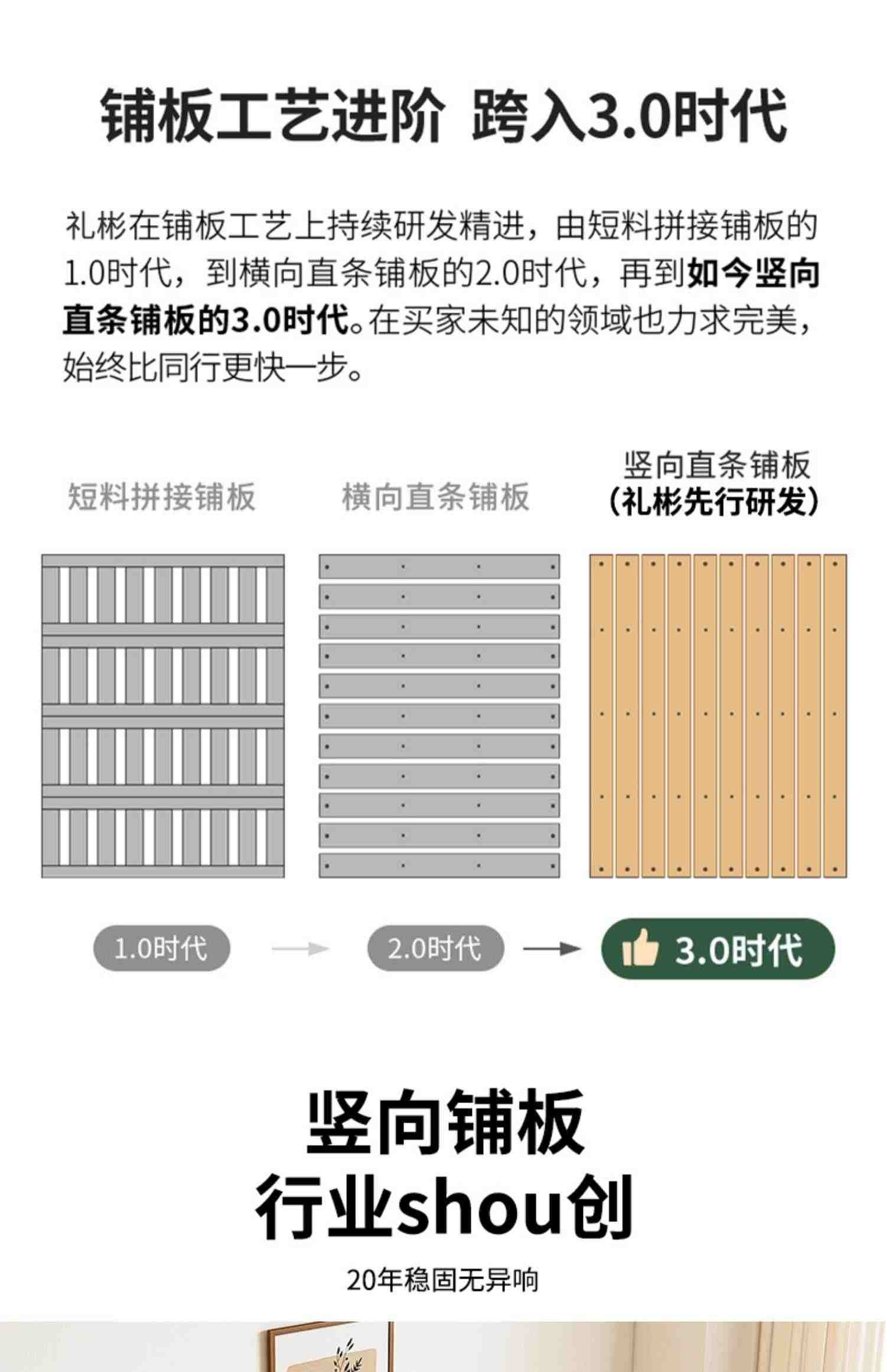 简约胡桃木实木1.2/1.35/1.5/1.8米无床头床架子榻榻米排骨架床