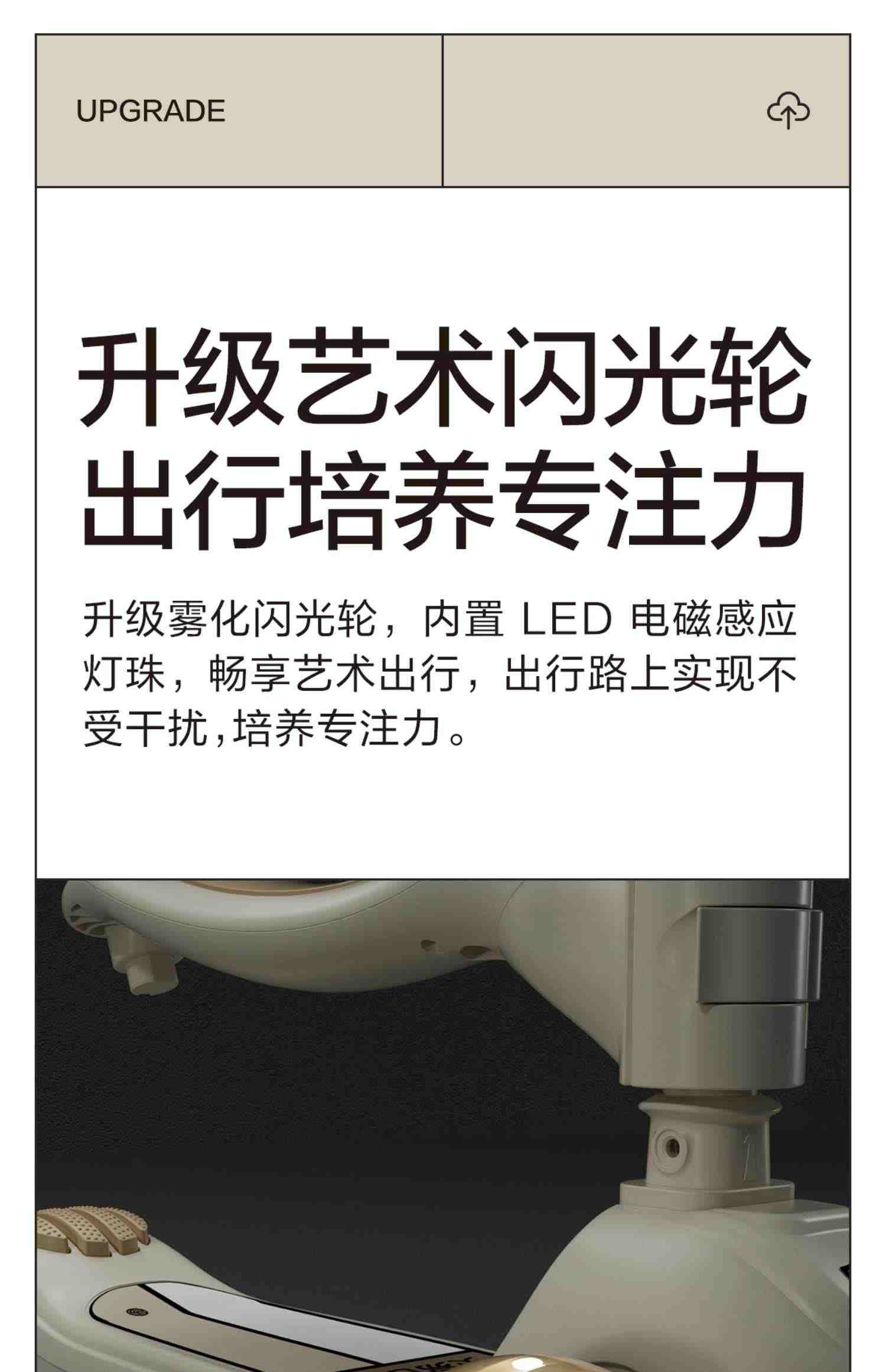 贝易皇室六合一儿童滑板车1一3岁宝宝溜溜车婴儿遛娃神器折叠滑车