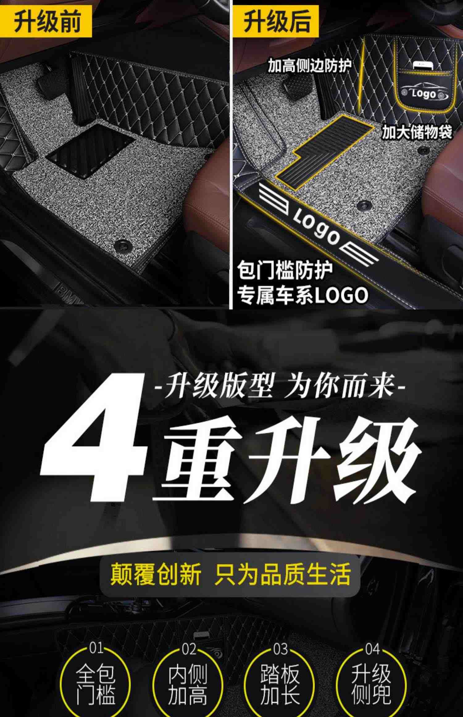 奇瑞艾瑞泽5脚垫7全包围瑞虎8专用5七3x八pro小蚂蚁风云2汽车plus