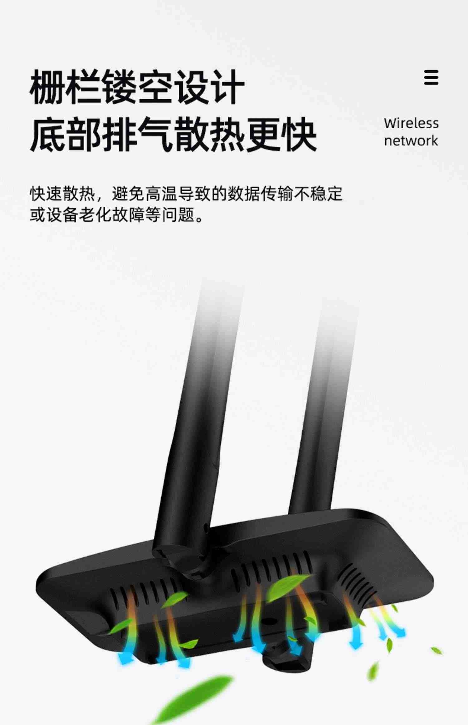 EDUP 1300M无线网卡免驱动wifi接收器双频5G千兆3.0USB延长天线台式机电脑笔记本热点适配器外置发射AP大功率