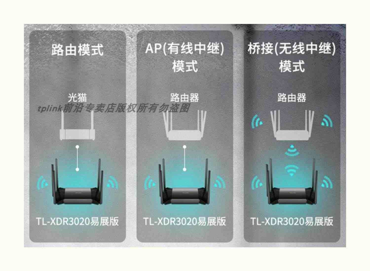 TP-LINK TL-XDR3020易展版AX3000双频WiFi6无线路由器千兆4口家用5G高速分布式MESH组网3.0穿墙双WAN叠加IPTV