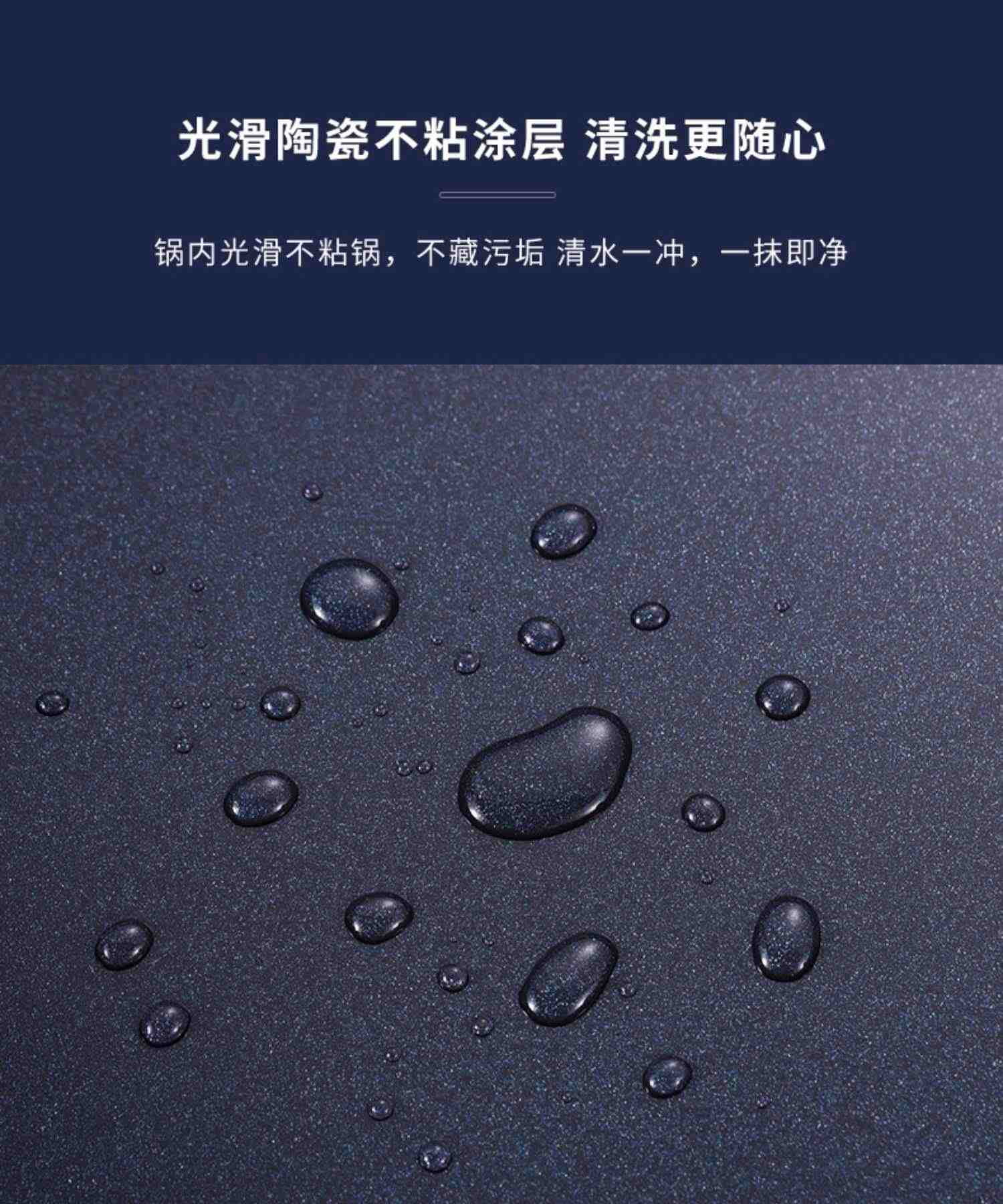 蓝钻 陶瓷汤锅蒸锅一体小型家用 燃气灶电磁炉通用双层蒸汽海鲜锅