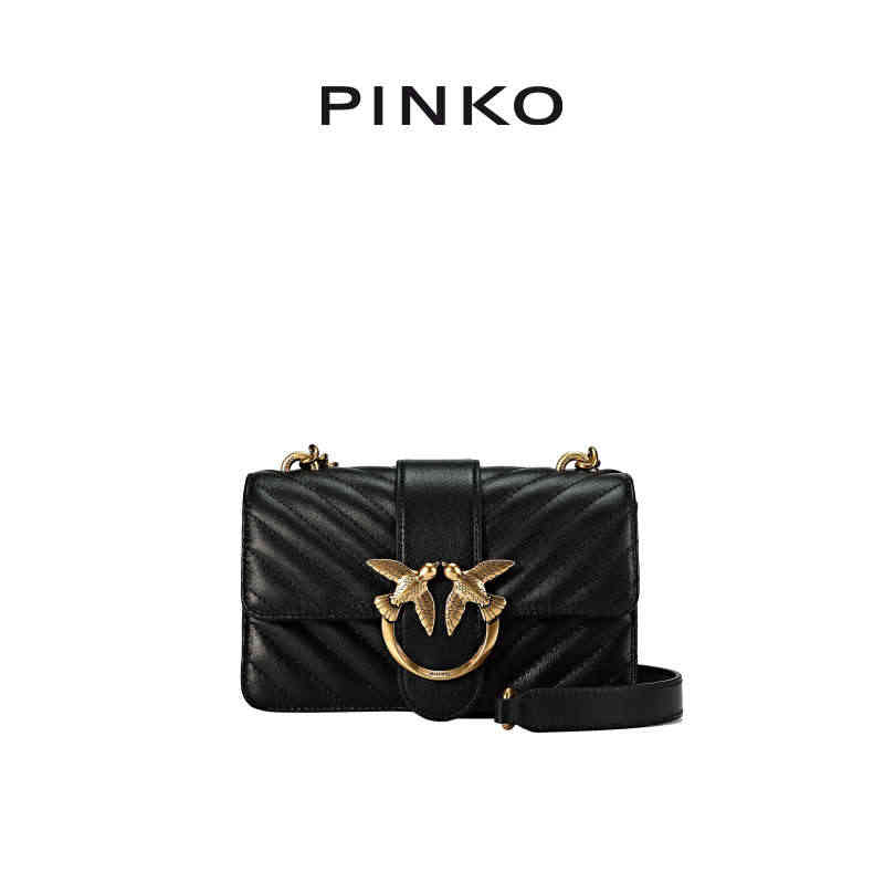 【夏季新品】PINKO2023经典绗缝小号飞鸟包燕子包100059A0...